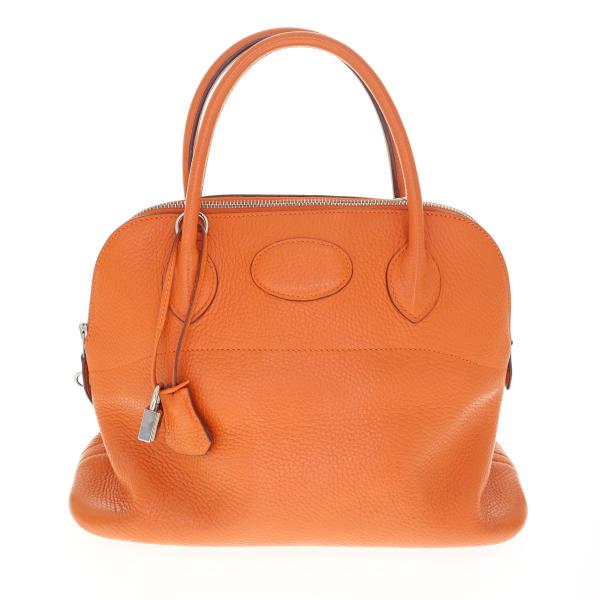【中古】HERMES エルメス ボリード31 ゴールド金具 ハンドバッグ トリヨン トートバッグ レディース メンズ バッグ オレンジ