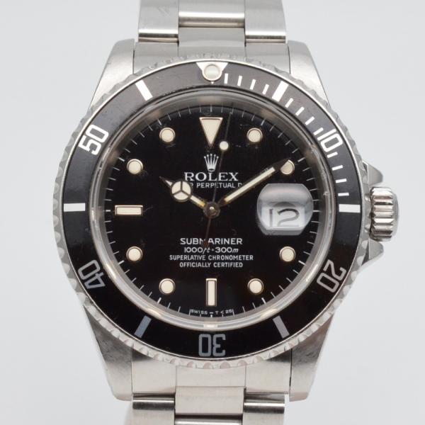 美品 おまけ付き サブマリーナ 40mm デイト ブラック SS ROLEX ROLEX ROLEX ロレックス 16610 サブマリーナデイト L番 1989年頃