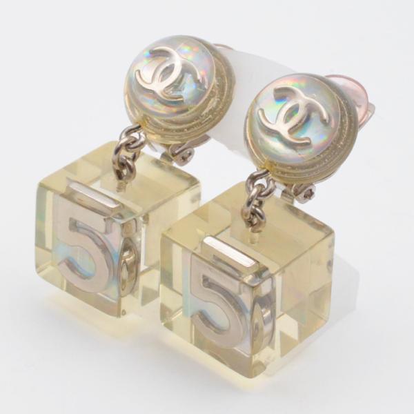 CHANEL（シャネル） 97P クリアキューブ No.5イヤリング クリア 