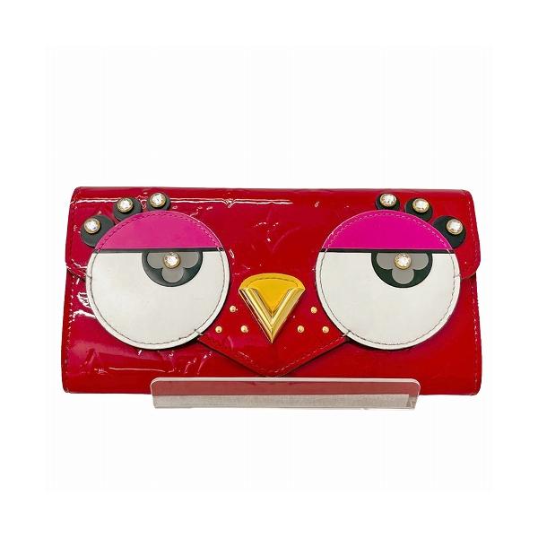 【極美品】Lルイヴィトン　モノグラム　ヴェルニ　ポルトフォイユ サラ　赤系 kanteikyoku-store_22-542