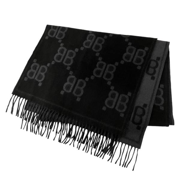 BALENCIAGA×GUCCI マフラー 黒 kanteikyoku-store_24-2646