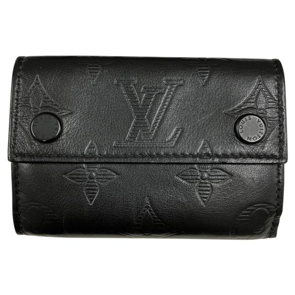 ルイヴィトン LOUIS VUITTON ディスカバリー M67631 モノグラムシャドウ コンパクトウォレット 3つ折り財布 モノグラムシャドウレザー ノワール ブラック kanteikyoku-store_25-2758
