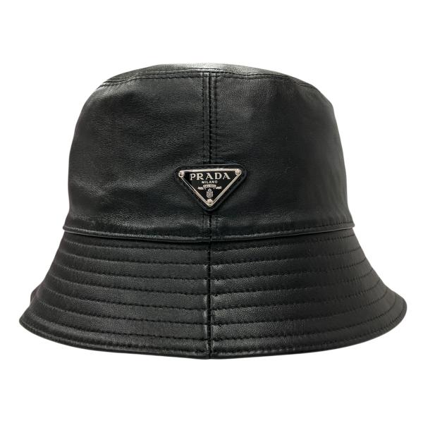 PRADA ナッパレザー バケットハット Lサイズ PRADA（プラダ） ナッパレザー バケットハット 2HC1372ATN
