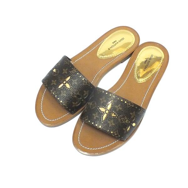 未使用 LOUIS VUITTON モノグラム サンダル ミュール ルイヴィトン