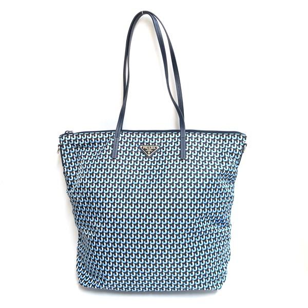 PRADA プラダ BR4696 ナイロン 総柄 2WAY トートバッグ【極美品 