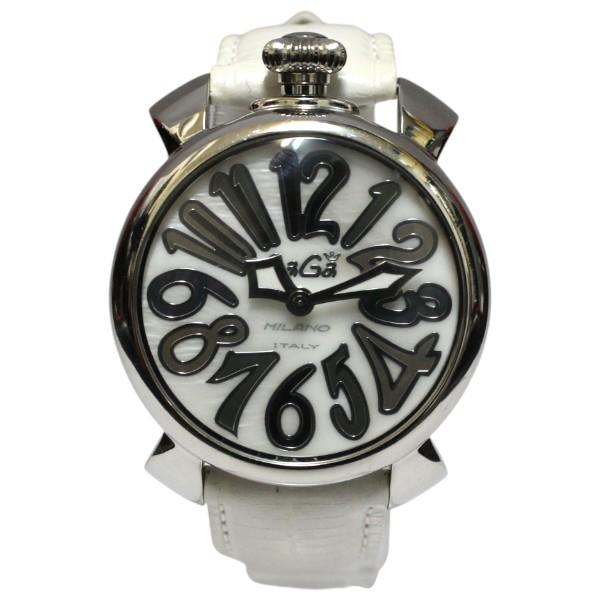 GaGA MILANO ガガミラノ マヌアーレ40 5020.8 シェル文字盤 クォーツ