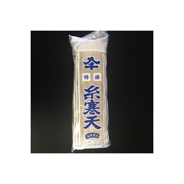 糸寒天で有名な岐阜県産。良質の海藻を主原料にして、きれいな水と空気の中で冬の厳しい寒さに晒して造られます。糸寒天を5cm〜10cmに切り、水に30分〜50分間くらい浸し良く水を切ってご使用ください。 内容量   50g 原材料名 海草（天草...
