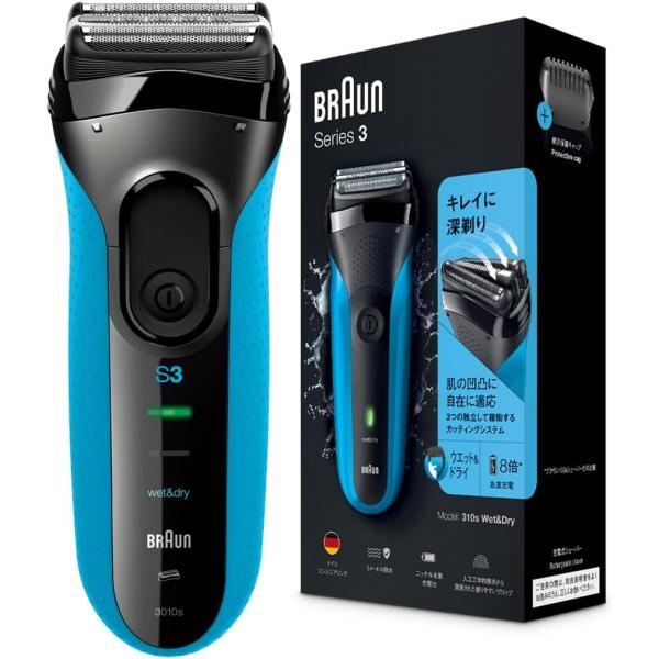他サイト： ブラウン BRAUN 電気シェーバー シリーズ3 電動 髭剃り メンズ 3010s 3枚刃 水洗い お風呂剃り可 防水の商品画像
