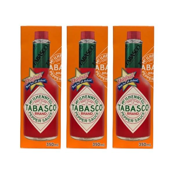 TABASCO タバスコ オリジナルペッパーソース 350ml ×3本セット 大容量
