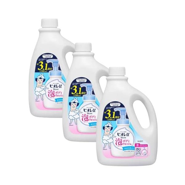 ビオレu 泡ボディウォッシュ つめかえ用 1500ml ×3個 泡タイプ 大容量