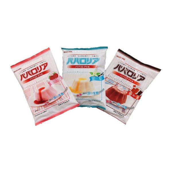 ■商品特徴熱湯と牛乳だけでできるババロアの素。手作りの楽しさと、簡単ながらもやわらかくてクリーミーな味わいです！フルーツを入れたり、盛り付けを工夫して、手づくりのオリジナルケーキに！80℃以上の熱湯に溶かして牛乳をいれて冷やすだけ！簡単便利...