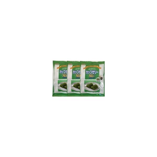 かんてんぱぱ   カップゼリーエイティーシー 抹茶   500グラム（100グラム×5袋）（6人分×5袋入り）  3個セット   (4901138882970-3)