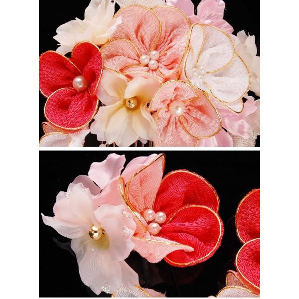 卒業式 袴 髪飾り 成人式 髪飾り ピンク かんざし 振袖 成人式 髪飾り 和装 着物 花 髪飾り セット ちりめん 日本製 Buyee Buyee 日本の通販商品 オークションの代理入札 代理購入
