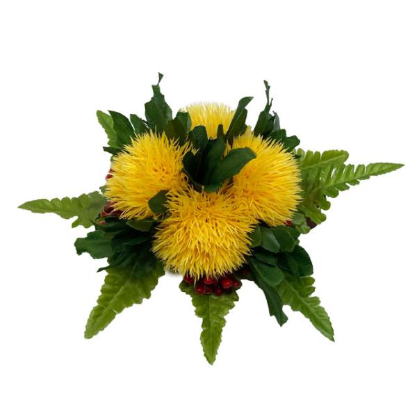 素材 ■造花（化繊）  サイズ ■約W17cm   商品について ■入荷時期で色が変わったりもします。御了承下さい。■花の部分を引っ張りますとクリップから抜けてしまう事がございますので付け外しの際は本体部分をしっかりお持ちください。  在庫...