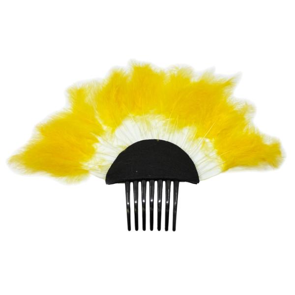 【訳あり特価】Kapalili フェザーヘアーコーム イエロー/品番HP476