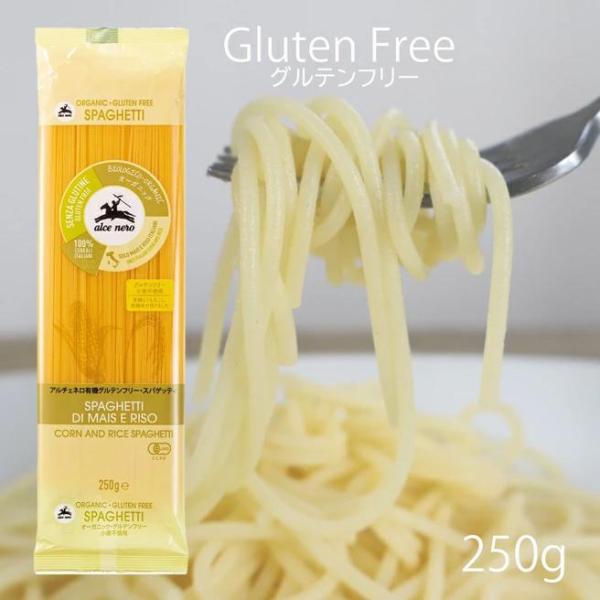 有機グルテンフリー スパゲッティ 1.6mm アルチェネロ 250g 小麦粉不使用 乾燥ロングパスタ ゆうパケット ポイント消化