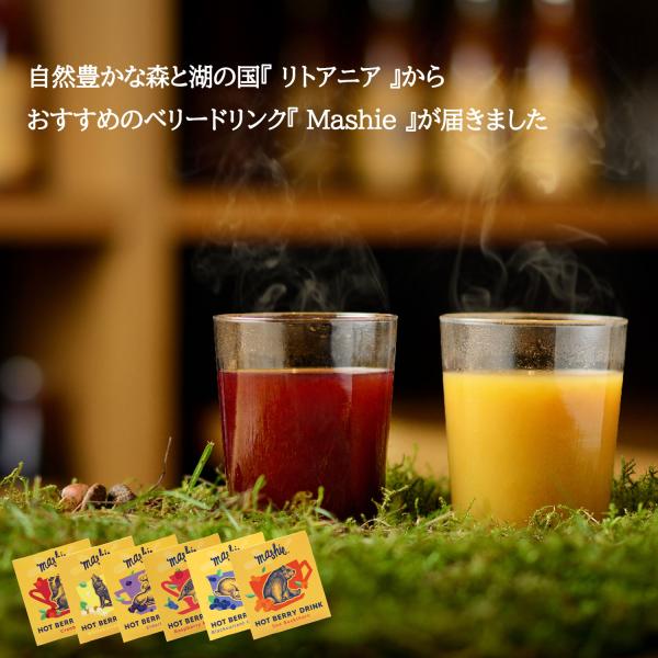 選べる3種類 メール便 送料込み mashie 濃縮ベリーティー マシー HotBerryDrink  リトアニア ベリードリンク ビタミンC サジー ブルーベリー カシス エルダー