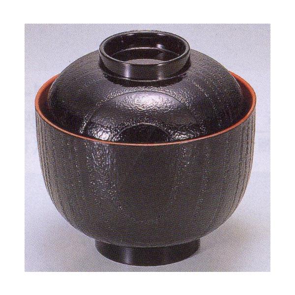 お椀 汁椀 味噌汁椀 お吸い物 桐木目小吸椀 黒内朱