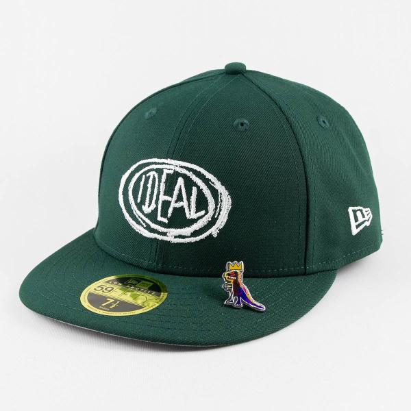 ニューエラ 帽子 NewEra LP 59FIFTY JEAN MICHEL BASQUIAT ジャン=ミシェル・バスキア IDEAL ダークグリーン