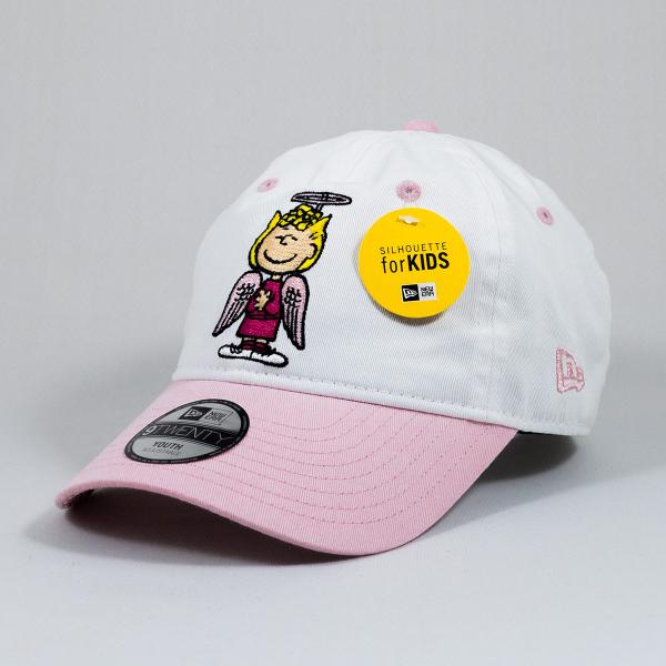 KIDS 子供用 ニューエラ New Era NEW ERA 帽子 Youth 9TWENTY PEANUTS ピーナッツ サリー・ブラウン ホワイト ピンクバイザー