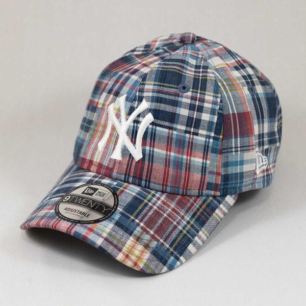 (NEWERAXMACHATT) 9TWENTYキャップ（チェック） 9TWENTY MLB Patchwork ボストン・レッドソックス マドラス