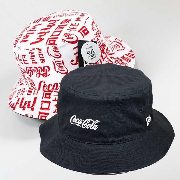 バケット01 リバーシブル Coca-Cola コカ・コーラ ブラック ニューエラ NEW ERA New Era ハット バケットハット 帽子