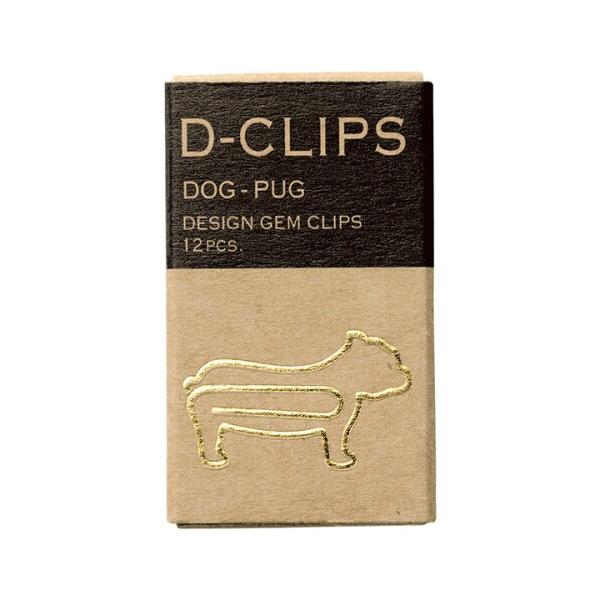 ディークリップス　ミニボックス　パグ柄