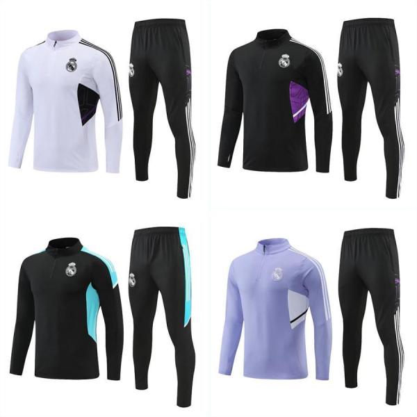 レアル?マドリード サッカートレーニングウェア 長袖上下セット 秋冬用