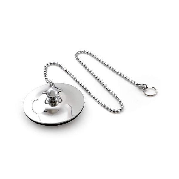 Cloudysunny 風呂栓チェーン付き ステンレス ゴム製 お風呂の栓 浴槽シンク洗面台の取り付け 交換用風呂栓 ゴム栓バス用ゴム栓 代購幫