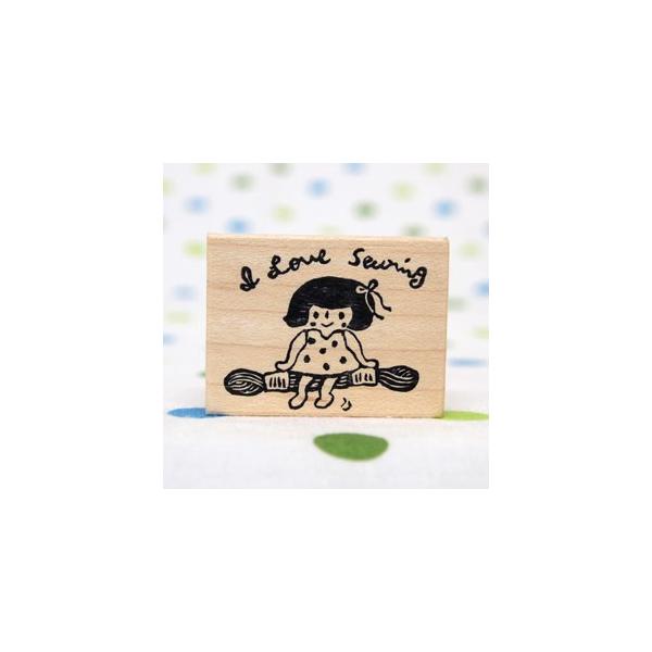 S͂ o[X^v SX^v ͂񂱂ǂ hJƏ̎q uI Love Sewingv c27mm×34mm 蒠 XPW[ ӂ鉮