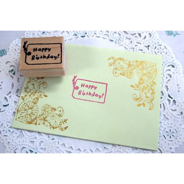 S͂ o[X^v SX^v ͂񂱂ǂ ^OuHappy Birthday v c19mm×28mm (0052A-2630) 蒠 XPW[ ӂ鉮