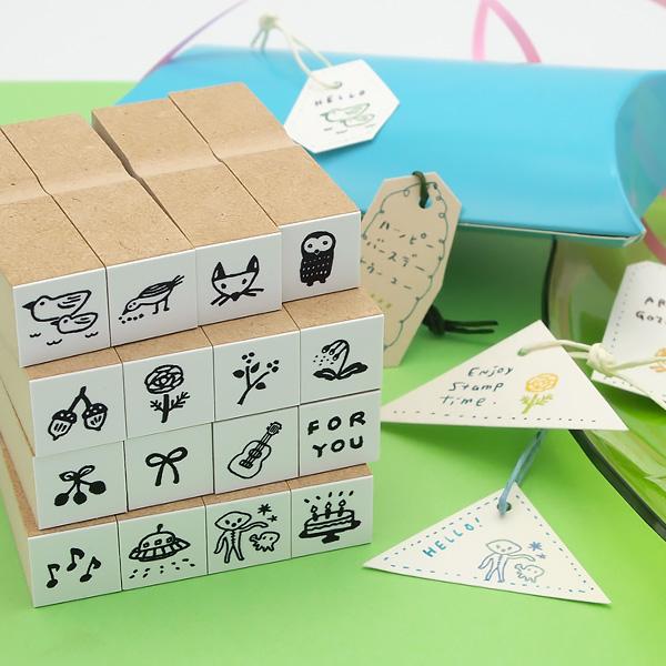 消しゴムはんこ ラバースタンプ 消しゴムスタンプ はんこどり 小さな