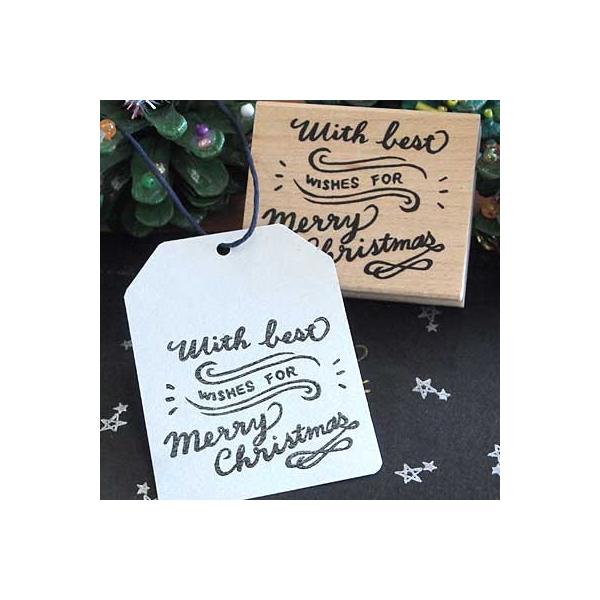 S͂ o[X^v SX^v  ac^Rq uWISHES FOR merry christmasv c34mm×39.5mm (0088C-4048) 蒠 XPW[ ӂ鉮