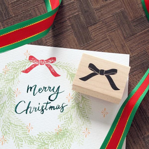 消しゴムはんこ ラバースタンプ 消しゴムスタンプ 和田真由子 リボン