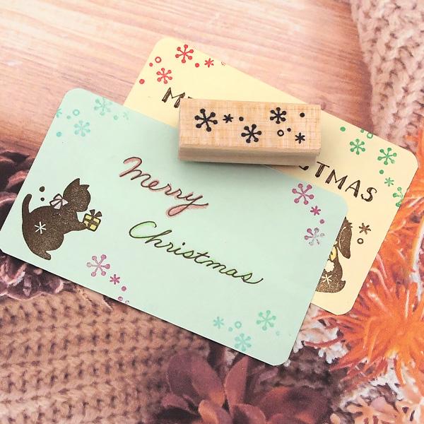 消しゴムはんこ ラバースタンプ 消しゴムスタンプ kururi 雪の結晶