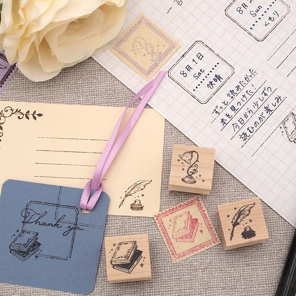消しゴムはんこ ラバースタンプ 消しゴムスタンプ  kururi 手帳時間を自分の物語に Sサイズ　全２種 からふる屋