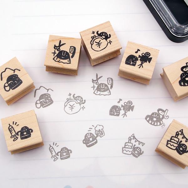 消しゴムはんこ ラバースタンプ 消しゴムスタンプ tugumi 手帳用ハニワ