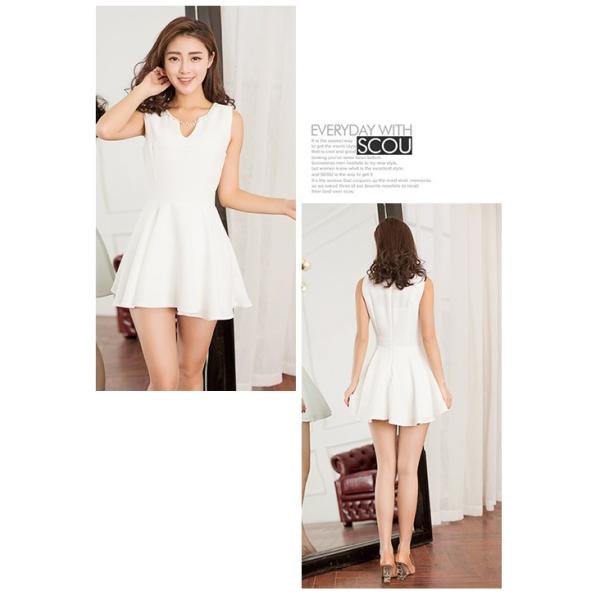 セール ワンピース ミニワンピース 春 ノースーリブ フレア 高腰ライン キュロット パンツイン ワンピ Buyee Buyee Japanese Proxy Service Buy From Japan Bot Online