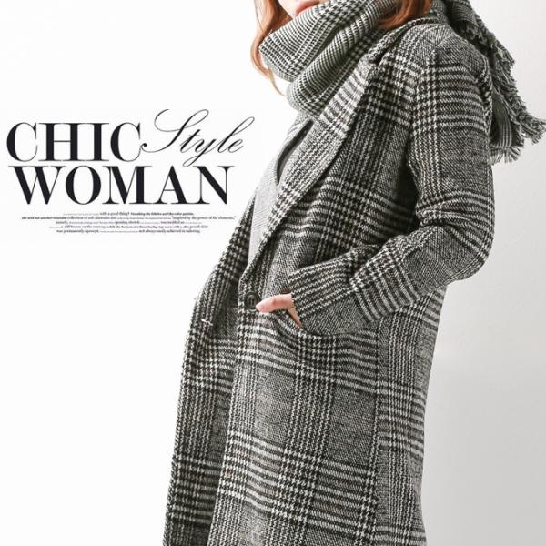 レディースアウター ロング丈コート チェスターコート Pコートグレンチェック スタイリッシュ 春新作 レディース コーデ Buyee Buyee 日本の通販商品 オークションの代理入札 代理購入