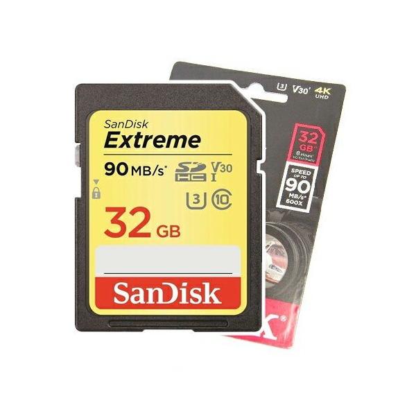 SiPoint10{!ő{42% XCb` sdJ[h 32GB SDJ[h SanDisk SDHC UHS-I V30 U3 Class10 SDSDXVE-032G-GNCIN Extreme COpbP[Wi ̓