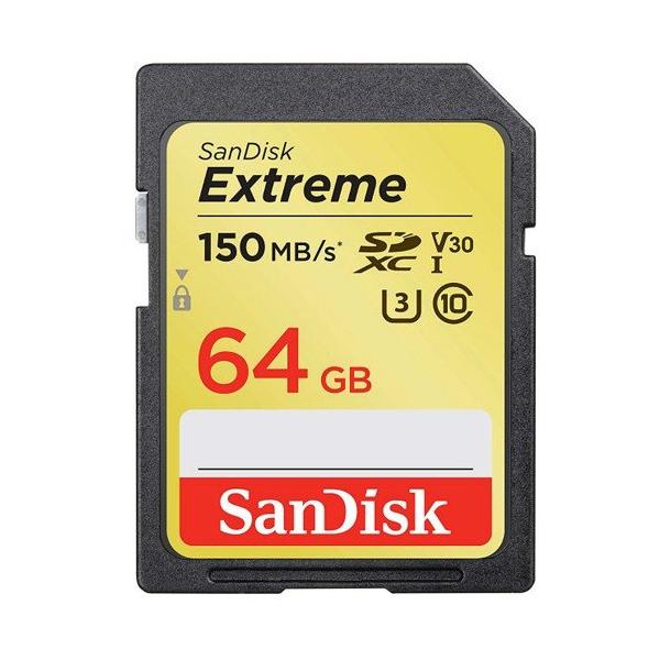 SiPoint10{!ő{42% XCb` sdJ[h 64GB SanDisk TfBXN SDXC Extreme UHS-I U3 V30 R:150B/s W:70MB/s COe[ ̓ i摜