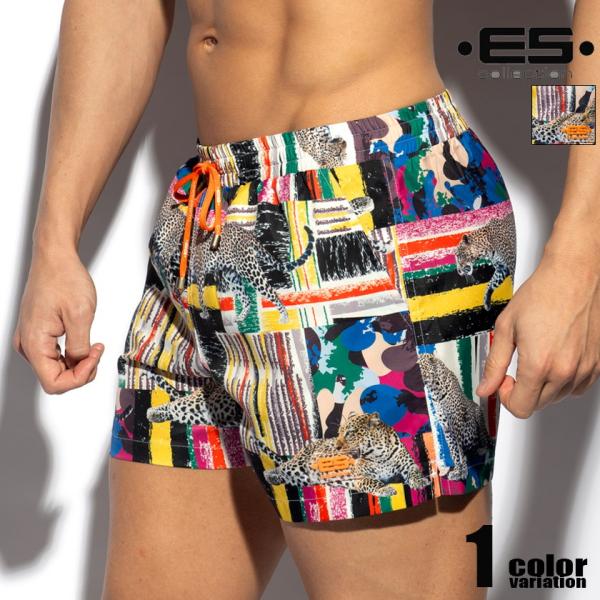 EScollection/イーエス・コレクション WILD WEST SWIM SHORTS スイムウェア サーフパンツ ボードショーツ メンズ水着