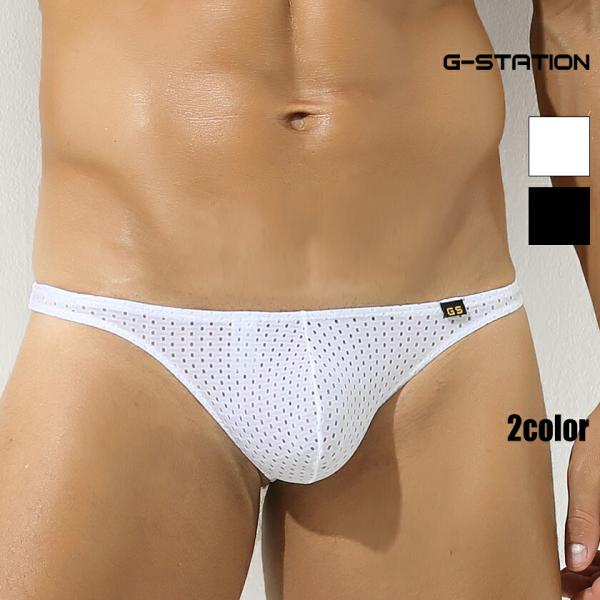 メンズTバック G-Station/ジーステーション ツルツルメッシュ モッコリ タンガ Tバック メンズTバック 通気性 ストレッチ