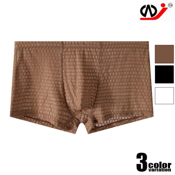 メンズボクサー　WJ/ダブルジェイ シースルー 透け ボクサーパンツ 男性下着 アンダーウェア　セクシー 夏 通気性