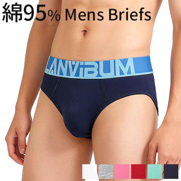 ブリーフパンツ メンズ 綿混 かっこいい コットン ストレッチ 前閉じ しっかりした生地 通気性 吸水性 おしゃれ 男性 下着 シンプル 無地 大きいサイズ ms-033