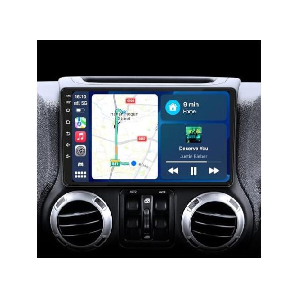 カーラジオステレオ ジープ ラングラー JK コンパス グランドチェロキー ダッジ・ラム CarPlay Android Auto 48EQ Airplay リ