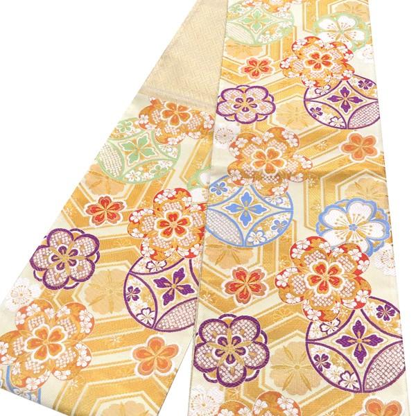 10 Off 大光 振袖用 袋帯 仕立て上がり 振袖帯 正絹 西陣織 振袖 礼装 フォーマル 新品 クリーム色 花文 亀甲 七宝 成人式 仕立て込み Ffo 308 Ffo 308 京都の着物屋かさね 通販 Yahoo ショッピング