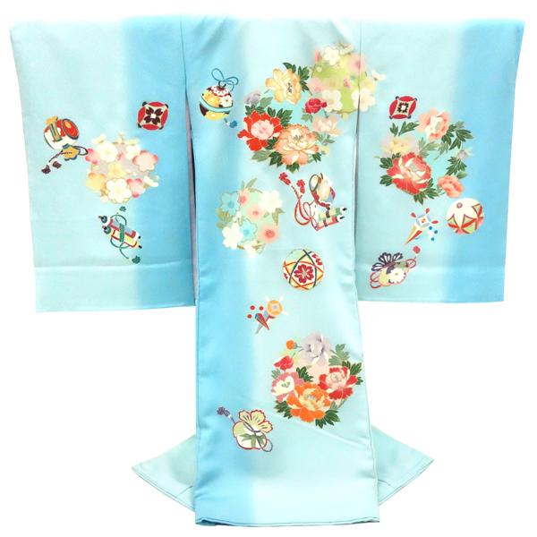 女の子の初宮参りに最適な京友禅産着 ju-85