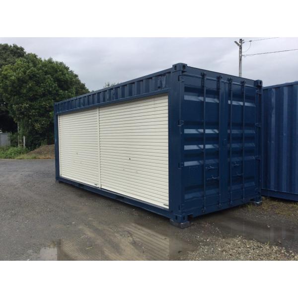 中古 20Ftコンテナ シャッター付き 物置・倉庫