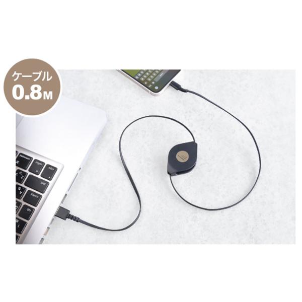 USB�[�d�������P�[�u�� ���[���� 80cm ���x�^�C�v�yUSB-A��Type-C�z(AJ632) ���i�摜2